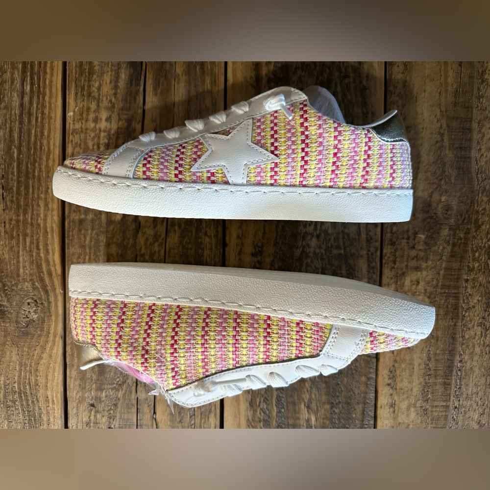 Vintage Havana Carla Tweed Sneakers Women’s 7.5 Multicolor Fashion Trainers NIB - Picture 8 of 10